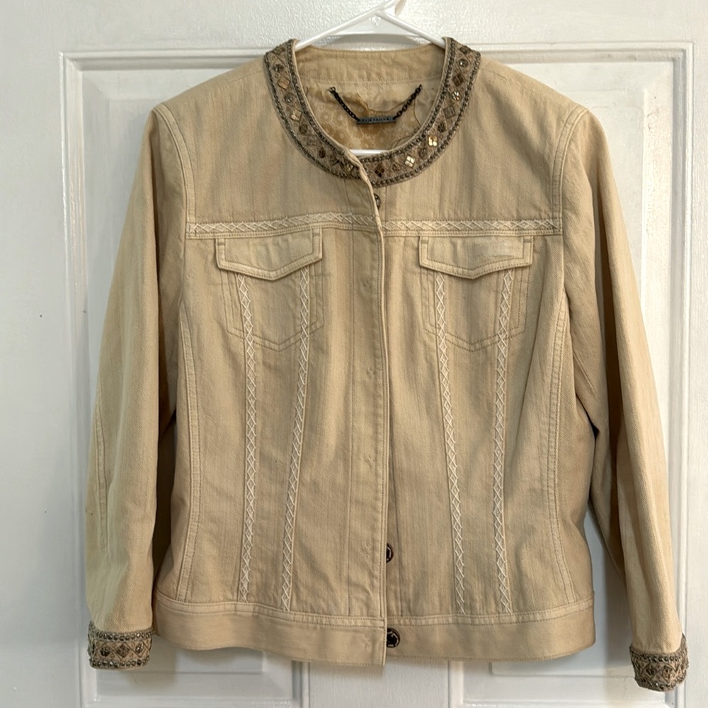 Elie Tahari Denim Jacket size Medium